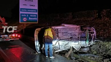 TRAGEDIA SFIORATA SULLA A20, AUTO SI RIBALTA IN TANGENZIALE